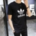 Adidas tay ngắn nam 18 áo thun cỏ ba lá chính hãng mới cổ tròn nửa tay thoải mái áo thun thể thao / CW0709 Áo phông thể thao