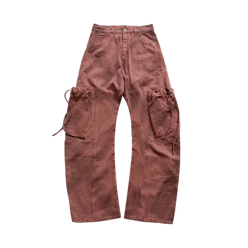 Ice up'Tips' Pocket Dagger Cargo Pants Washed Distressed Drawstring Cargo Oversized Trousers Ice up'Tips' Pocket Dagger Cargo Pants Washed Distressed Drawstring Cargo Oversized Trousers