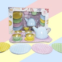 Kindergarten small class doll home area material layout House afternoon tea tableware teapot tea set water cup set