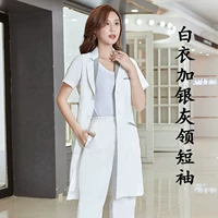 Белые и серебряные серого воротника короткие рукава