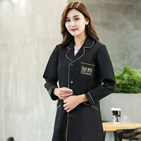 Черная одежда плюс золотые края длинные рукава