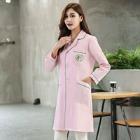 Порошковое пальто плюс зеленый край с длинными рукавами