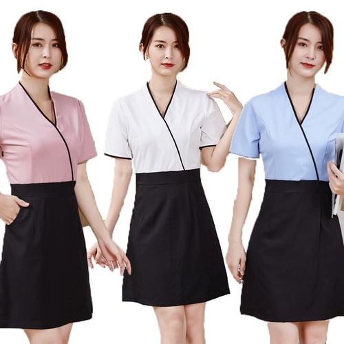 Салон красоты красоты, магистр, профессиональная одежда, женская юбка, образующая кожу 绦 молоко