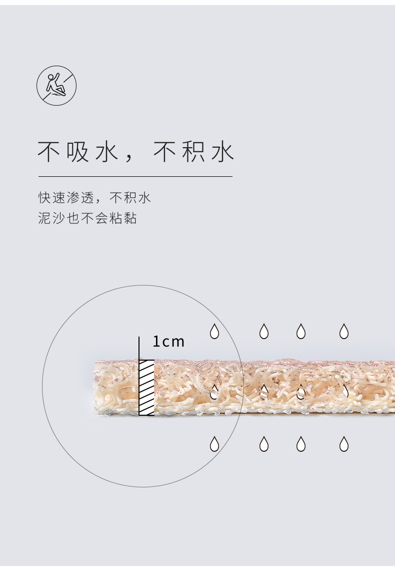 [Vào cửa mat] hạnh phúc Cửa gió Bắc Âu lối vào cửa đến chân pad nhà dây vòng cửa pad dễ lau chùi - Thảm sàn thảm xốp dày 5cm