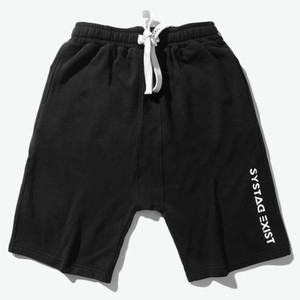 YOHO有货潮牌SYS.tag 个性潮流系绳胯裆时尚休闲七分裤 松紧腰