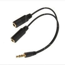 “2015 35mm JACK AUX HEADPHONE EARPHONE SPLITTER Y CABLE LEA