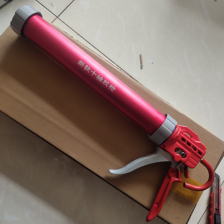 Biaoge brand nine bearing soft structure glue gun glass glue gun anti-overflow glue large stroke empty gun 24 times 590ml