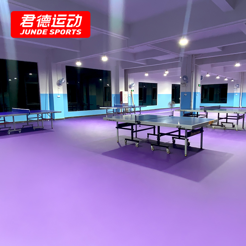 Table Tennis Venue Floor Sticker Interior Professional Table Tennis Hall Anti Slip PVC Sports Floor Sticker Gymnasium Plastic Flooring