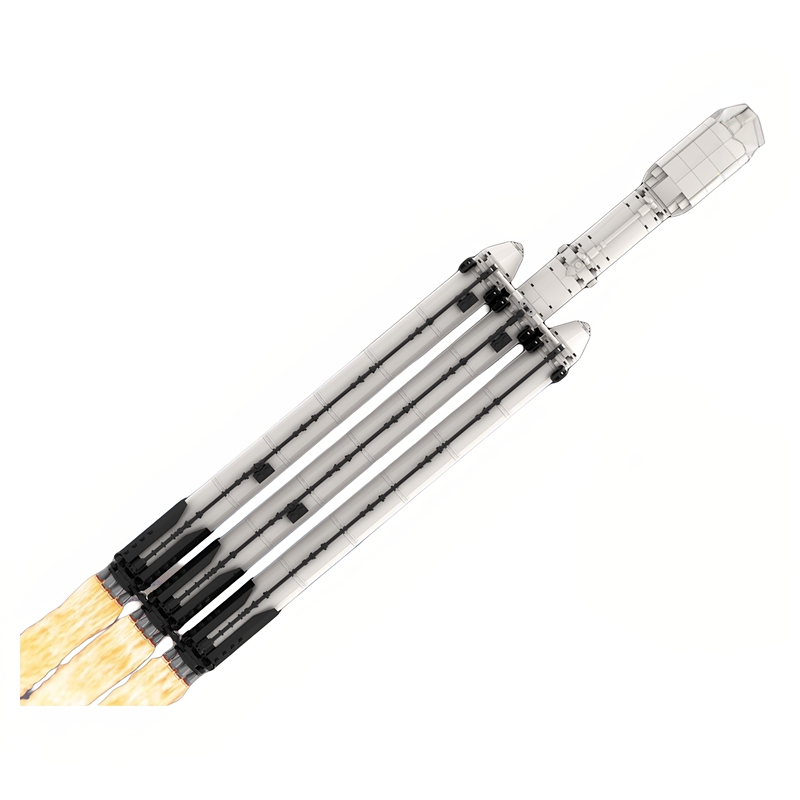 In-Stock Small Particle Moc-75766 Falcon Heavy Rocket 1:110 Scale Building Block Toy Model Gift Display Piece In-Stock Small Particle Moc-75766 Falcon Heavy Rocket 1:110 Scale Building Block Toy Model Gift Display Piece