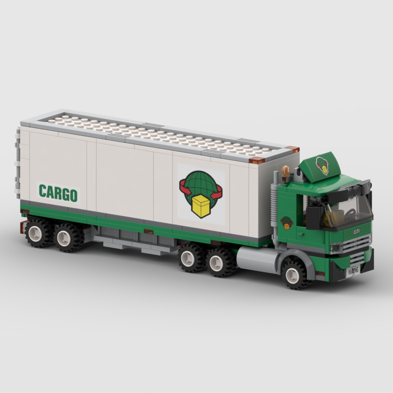 In-Stock Small Particle Moc-75950 Cargo Semi-Trailer Truck Cargo Cab DIY Building Block Educational Toy Model In-Stock Small Particle Moc-75950 Cargo Semi-Trailer Truck Cargo Cab DIY Building Block Educational Toy Model