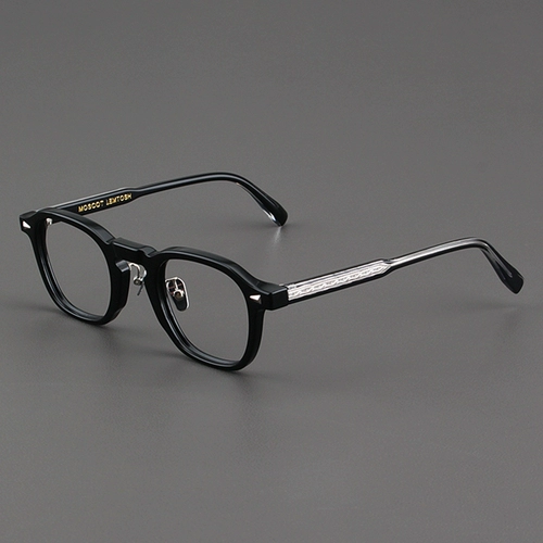 Moscot Lemtosh зеркальный рамка самка самка фамалиновая овальная enly stand -strive очки рамка ретро черное зеркало мужчина