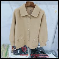 Anti-season short coat women autumn and winter 2021 New loose Korean double-sided women wear knitted cardigan women