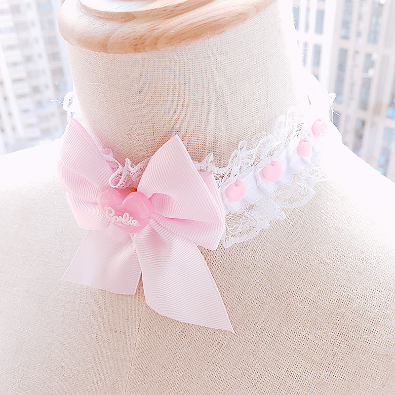 Bow garter dây đeo đùi vòng cổ vòng tay ren làm tình vui vẻ loli dây đeo Nhật Bản cô gái COS dây nịt tất lưới