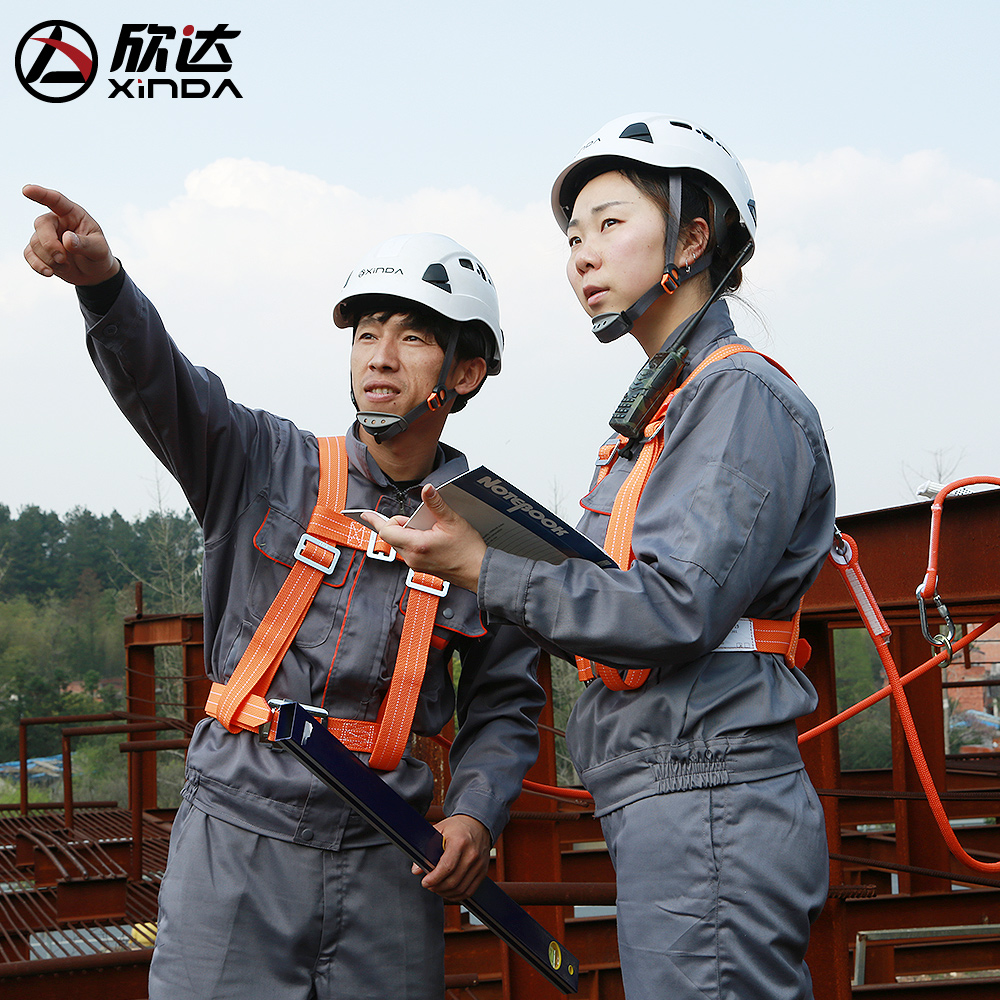 Xinda aerial work safety belt five-point outdoor construction wear-resistant climbing rod safety belt safety rope electrician belt