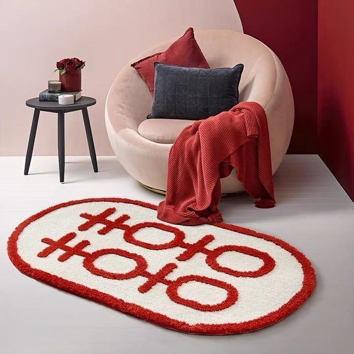 Wedding Carpet Entrance door Carpet Wedding Heineland Wedding Celebration Entrance to the bedroom Bedroom Bedside Dressing Room Absorbent Foot Mat