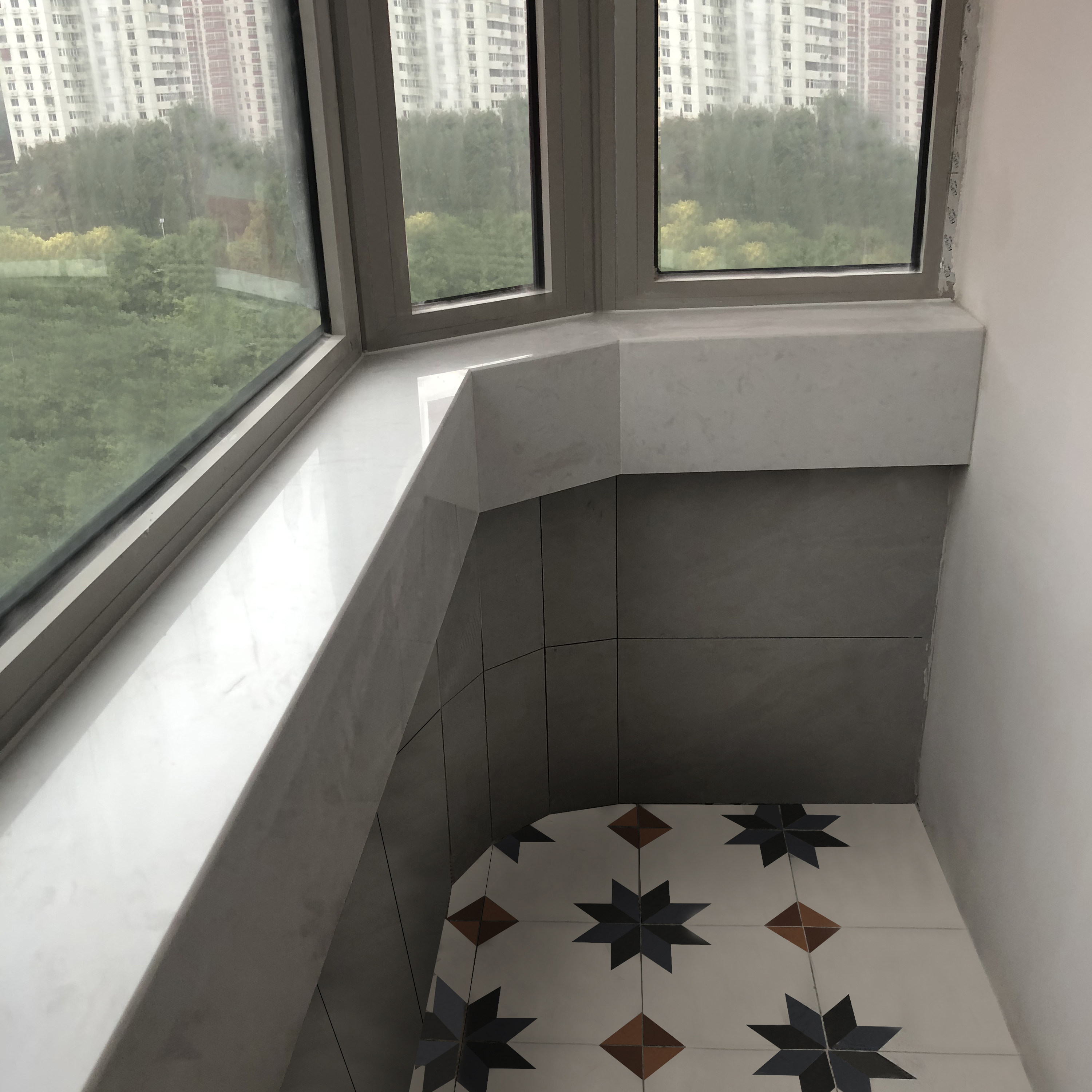 Manufacturers customized natural artificial marble window sill stone bay window cabinet wash countertop balcony door cover window cover window cover
