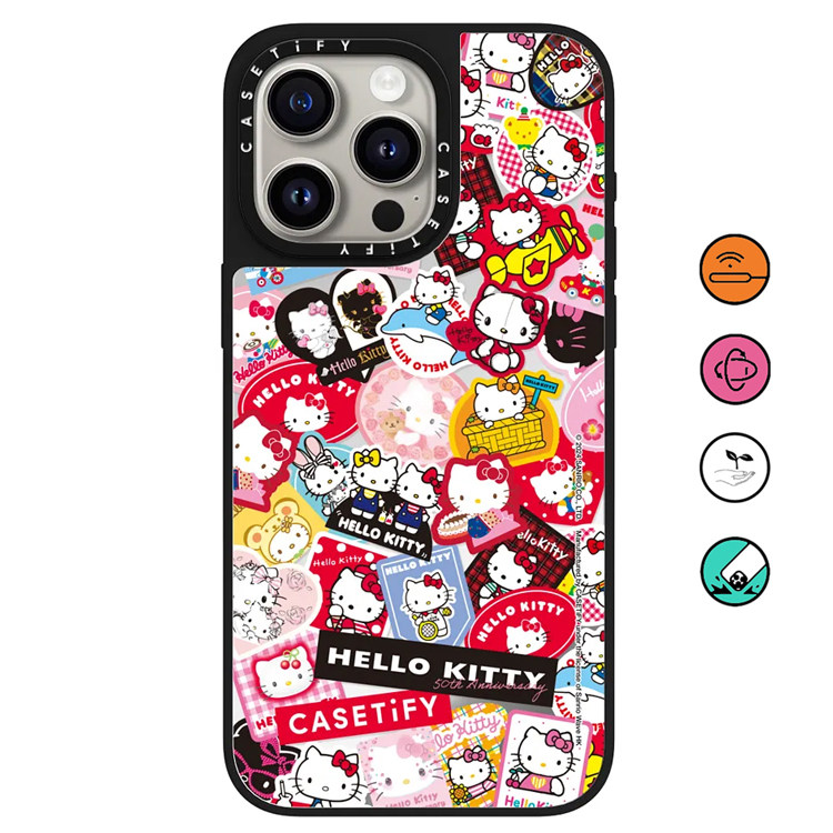 CASETiFY x Hello Kitty 50 週年主題快閃店限定手機殼iPhone 15, 手提
