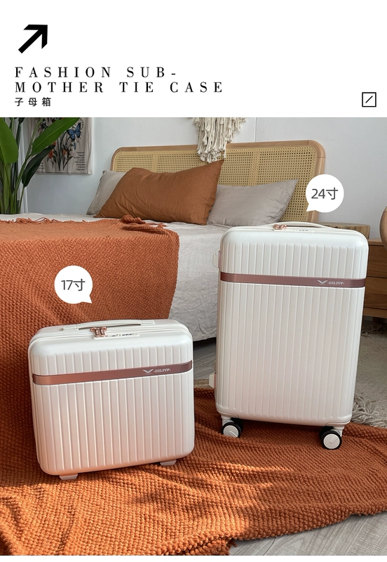 Migburg vali cưới cô dâu của hồi môn xe đẩy vali dây kéo vali đám cưới mật khẩu vali du lịch mẹ hộp báo chí hộp vali 24 inch