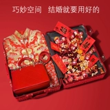 Красный чемодан, коробка для невесты для путешествий