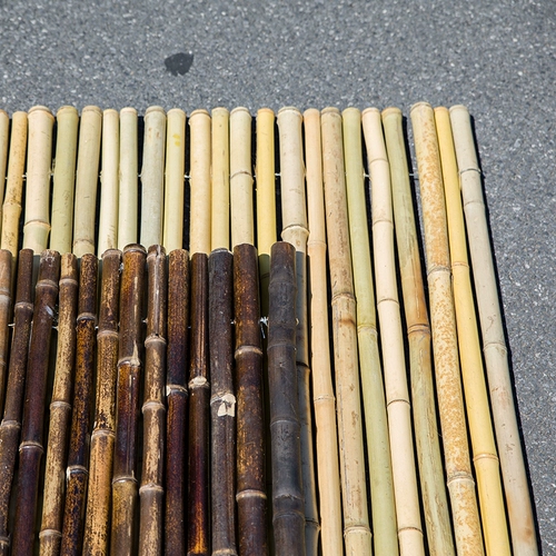 Антикоррозивный бамбуковый забор, бамбуковый забор внутренний двор, бамбуковое украшение по шесту