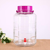 24kg plastic cover 2 liters glass bottle faucet high temperature resistant wine jar 15L glass wine bottle 20kg 5kg 3