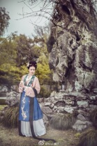 (Magu Xianshou)Jiangnan Taohua family lady painting style Daiyu exclusive printing tailored skirt