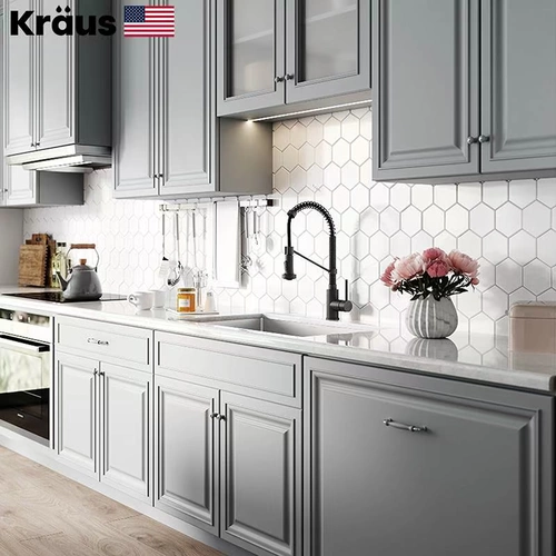 Краус Клаус Клаус Кухонный Меню Слот 304 из нержавеющей стали Утолщенная ручная раковина вниз 100-30