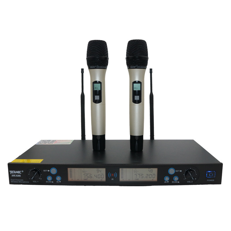 100 million song K300 wireless microphone handheld collar clip wearing microphone One drag second stage KTV Wedding expansion sound equipment