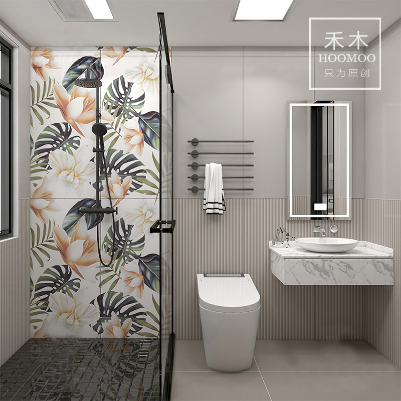 Spot 600x1200 slate matte tile powder room wall brick bathroom toilet porch living room background wall brick