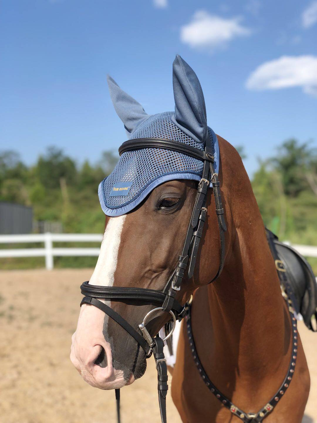 European brand Maleared Horse mask Soundproof Horse Ear Hood Horse headhood Horse with crochet hook needle headgear