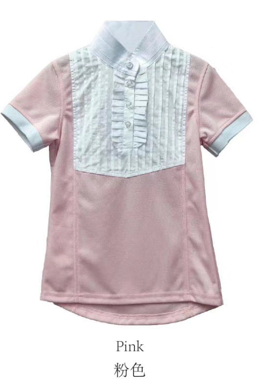 British PE Children Equestrian T - shirt Horse Equestrian Equestrian Equipment Clothing for Horse Riding Short Sleeves