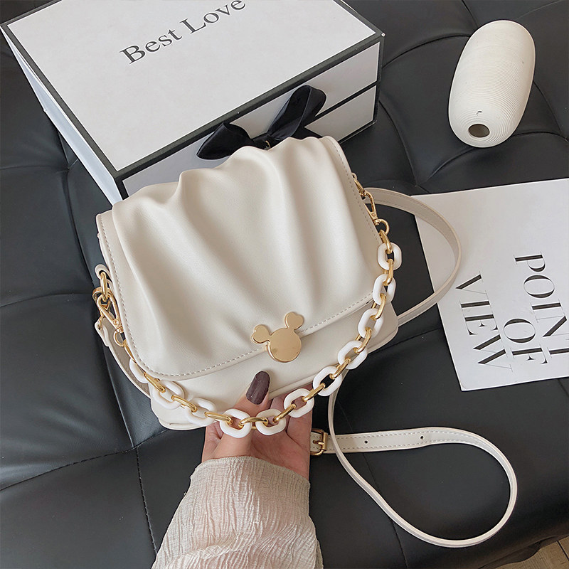 Europe Station 2023 New Tide Cutty Cartoon Fold Single Shoulder Bag Handbag Bag with Slipper Bag