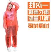 Poncho trong suốt quần mưa đặt bộ đồ đi bộ dùng một lần chống thấm nước mưa unisex phân chia người lớn