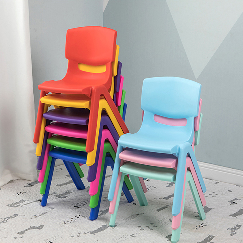 Kindergarten table and chairs Primary students Stool Kids Chair Baby Dining Chair Plastic Bench in small class Children chairs