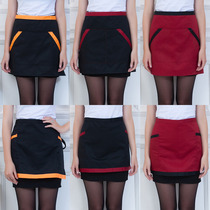 Waiter Female Short Black Apron Hotel Hotel Western Restaurant Cafe Half-cut Kitchen Apron