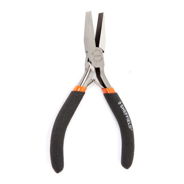 Steel shield tool S035004 flat mouth pliers 4 5 (hemp handle) Double-dipping plastic-flat mouth pliers-Taobao