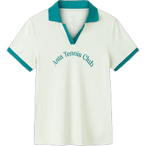 ANTA Tennis POLO Shirt Unicos Lapel Short Sleeve Womens Summer New College Style Casual Top 162423107