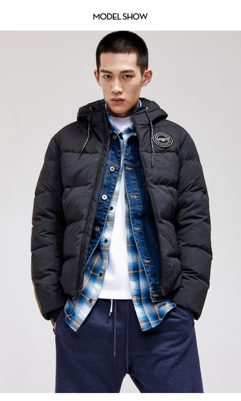 Anta nam down jacket 2018 mùa đông mới ngắn dày ấm áp ngụy trang áo khoác xuống - Thể thao xuống áo khoác Cao