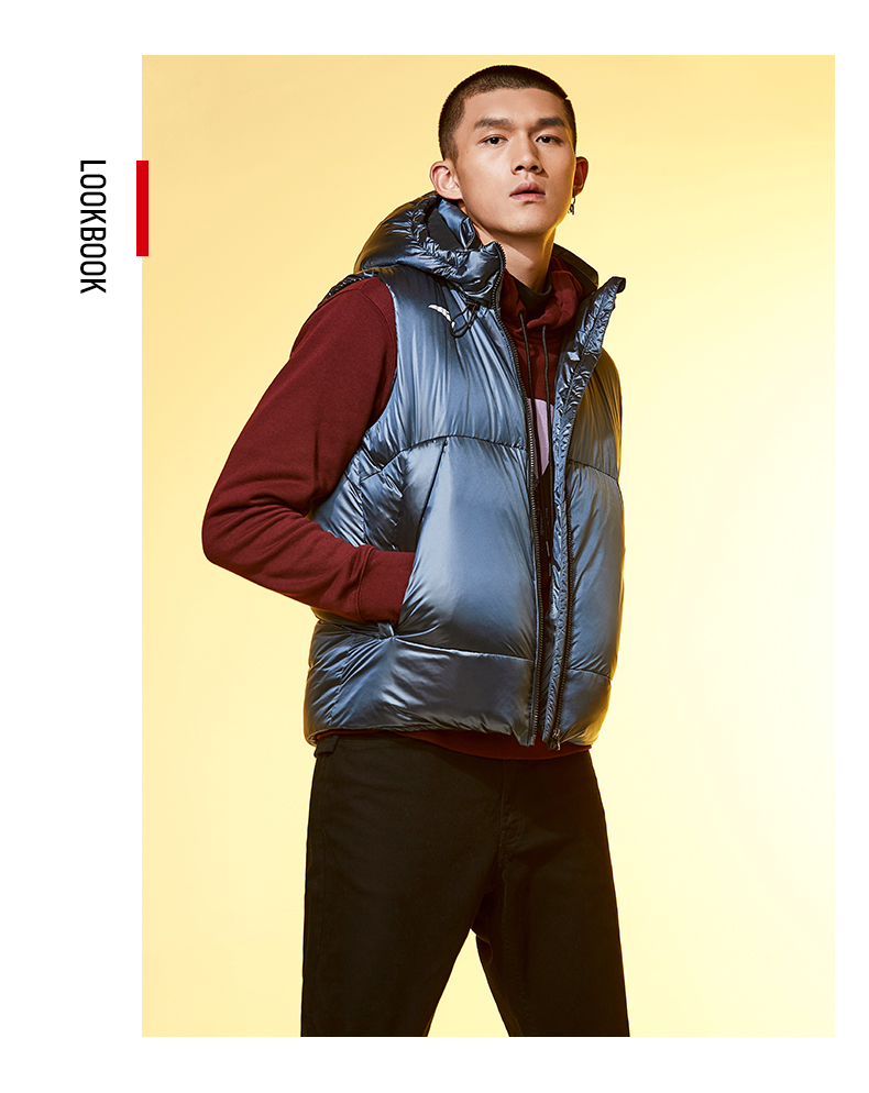 Anta down vest nam 2019 thu đông mới thể thao và giải trí ấm áp áo khoác thủy triều trang web chính thức vest bạc chống gió - Áo thể thao áo thun adidas nam cổ tròn