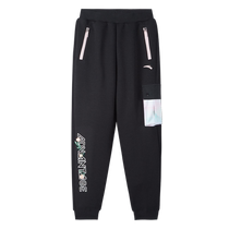 ANTA childrens pants girls trousers 2024 spring new style big childrens outdoor casual pants comfortable and environmentally friendly sports pants