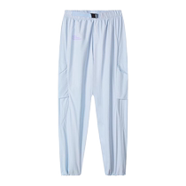 ANTA Girls Pants Outdoor Sports Pants 2024 Autumn New Childrens Loose Workwear Casual Pants Anti-mosquito Pants