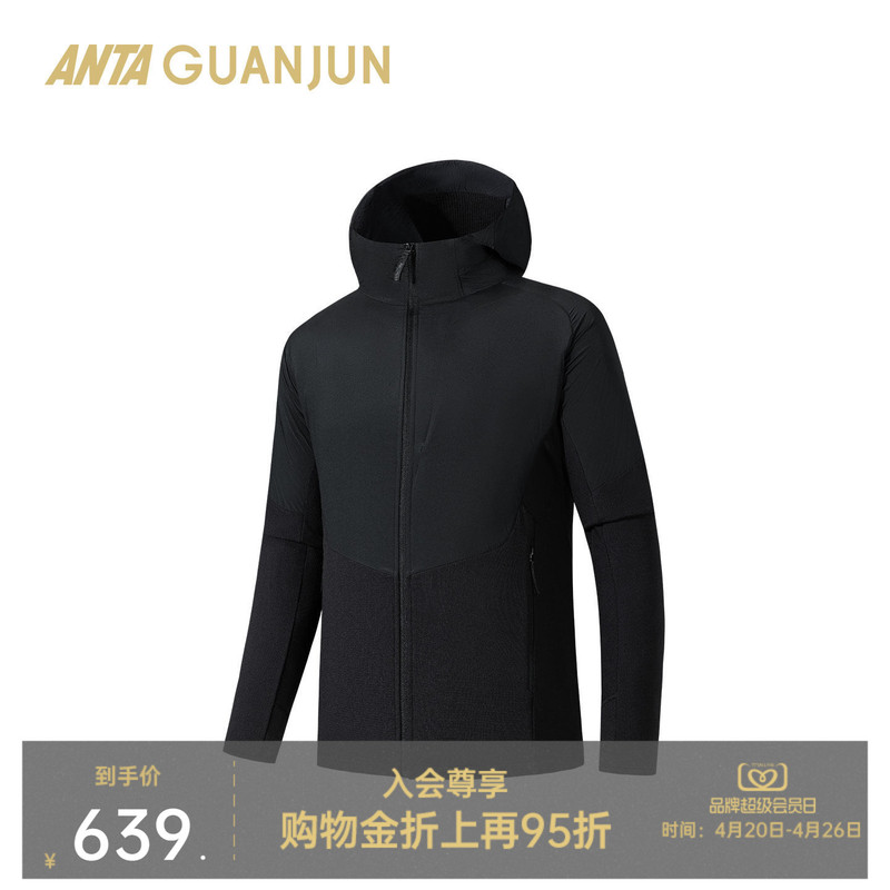 Anta Champion Polartec丨Outdoor Fleece Jacket Men's Hooded Coat Warm Sports Top 152610713