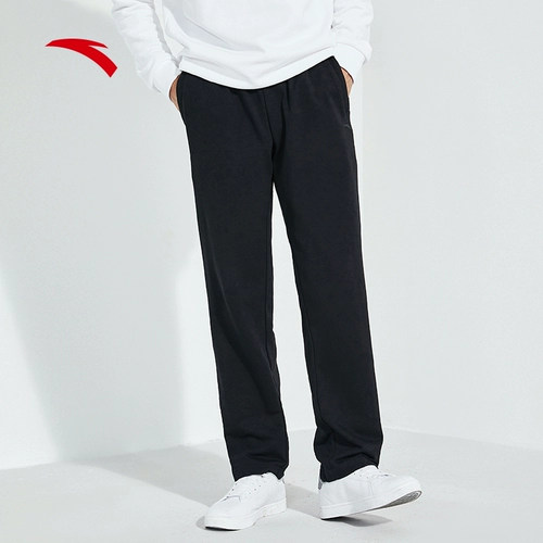 Мужские летние дышащие трикотажные штаны, свободный прямой крой, для бега