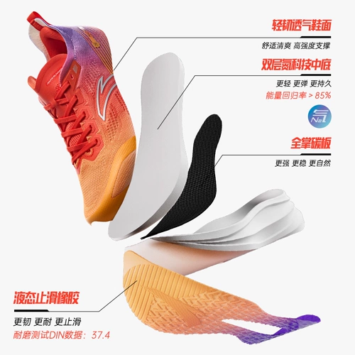Профессиональная углеродная пластина, дышащая спортивная обувь для тренировок подходит для мужчин и женщин, наука и технология