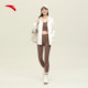 ANTA Knitted Hooded Sports Jacket Women's 2024 Spring New Running Fitness Hoodie White Girls Top