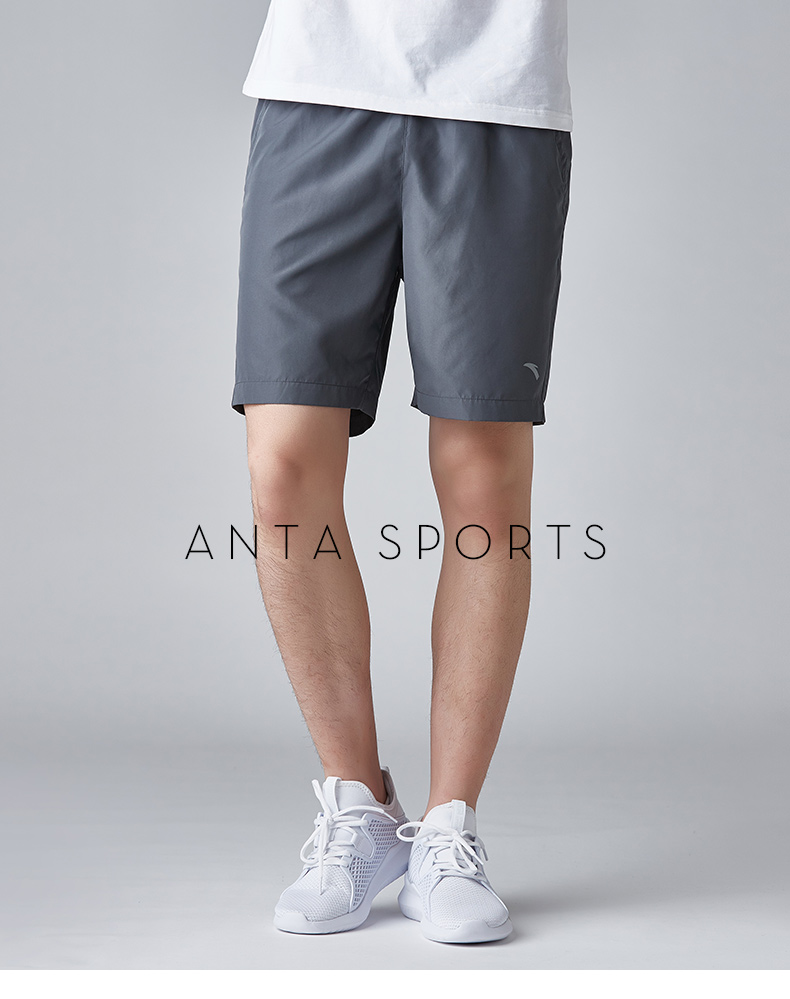 Anta quần short thể thao nam 2018 mùa hè mới quần âu thoải mái thở màu đen chạy năm quần quần thể thao adidas