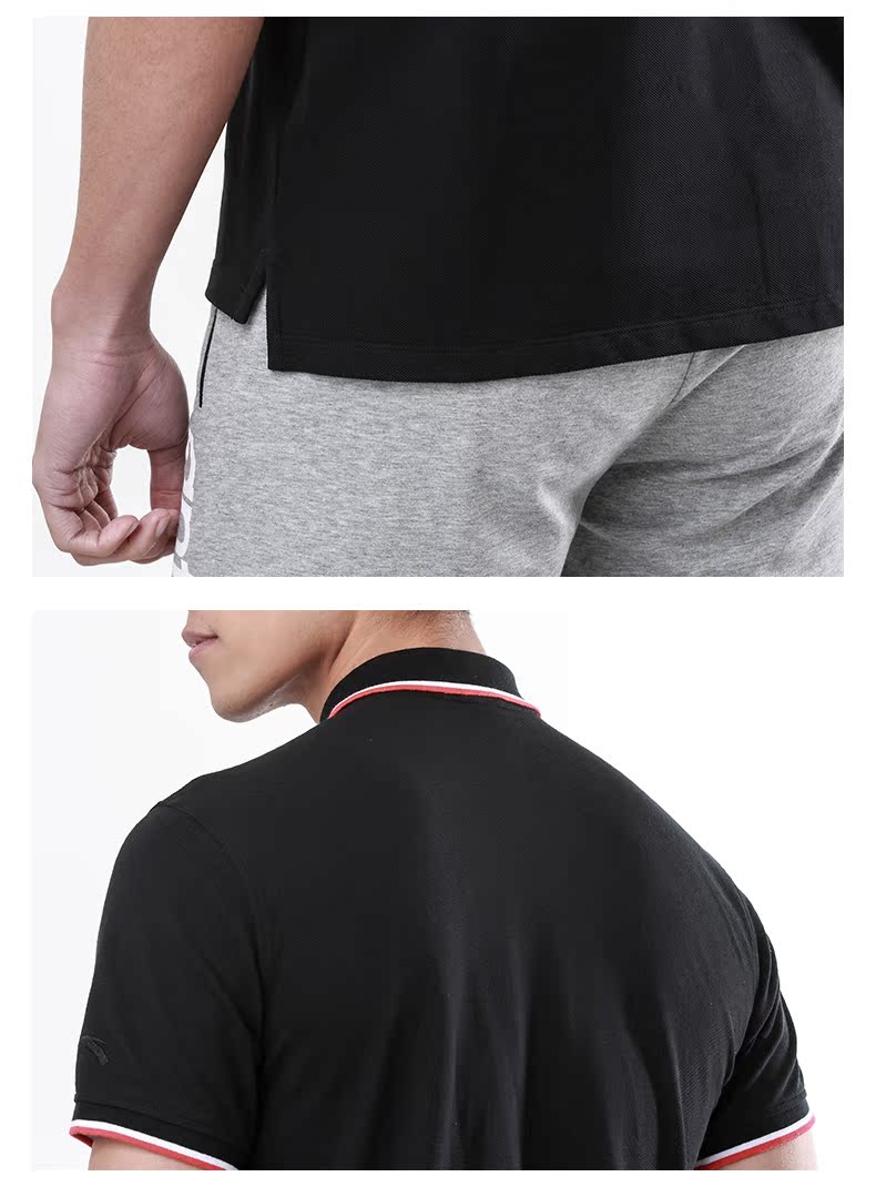 Anta nam 2018 mùa hè người đàn ông mới của polo áo thể thao T-Shirt thời trang ngắn tay áo len nam áo thun nữ có cổ polo