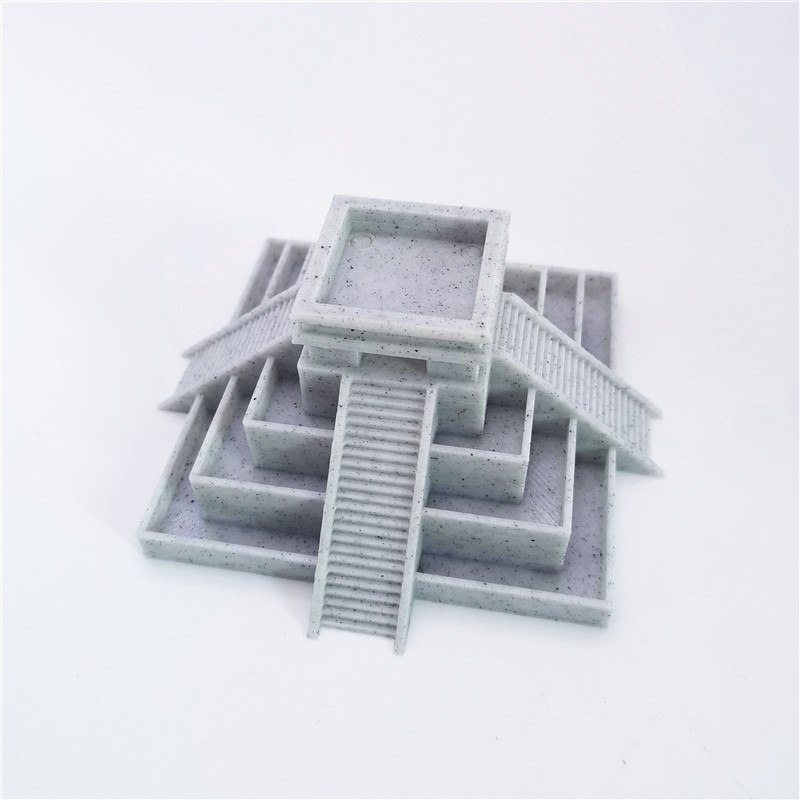 3D модель члена маятник  3d打印 阿兹特克神庙金字塔彷古建筑花盆景墨西哥卡斯蒂略羽蛇神