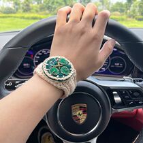Wool knitting watch Wang Yuans hand-knitted diy material bag is a special heart-warming gift for men and women couples