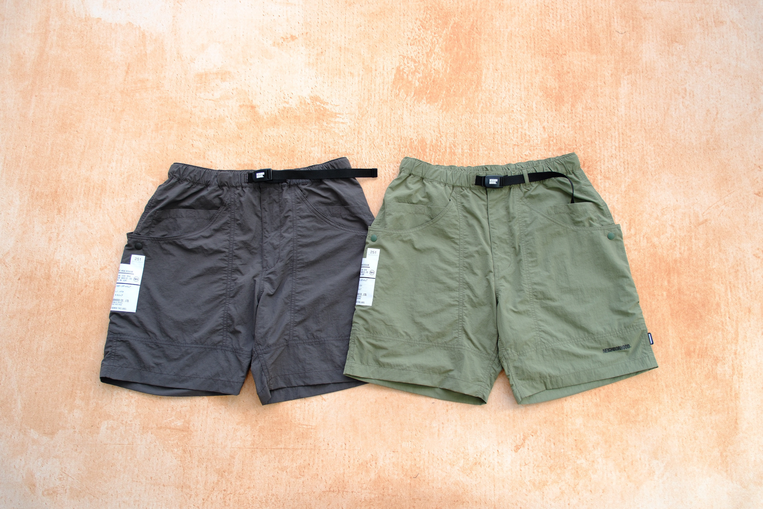 國內現貨NEIGHBORHOOD 25ss CLIMBING SHORT PANTS腰帶登山短褲-淘寶 